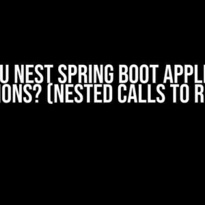 Can You Nest Spring Boot Application Executions? (Nested Calls to run(…)?)