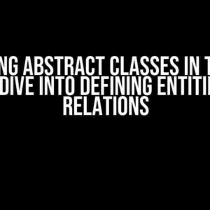 Mastering Abstract Classes in TypeORM: A Deep Dive into Defining Entities with Relations